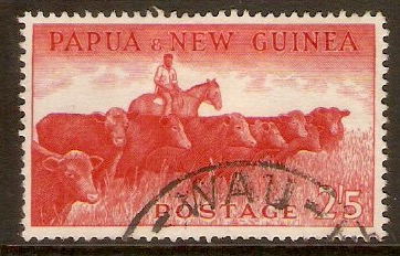 Papua New Guinea 1952 2s.5d Red. SG23.